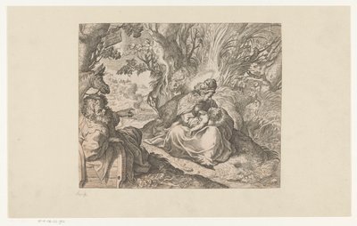 Ruhe auf der Flucht nach Ägypten von Camillo Procaccini