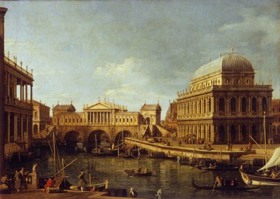 Capriccio mit palladianischer Architektur, 1757-1759 von Canaletto