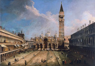 Der Markusplatz in Venedig, ca. 1723-1724 von Giovanni Antonio Canal