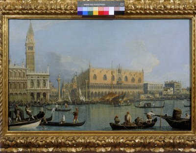 Ansicht des Dogenpalastes in Venedig von Giovanni Antonio Canal