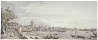 Blick auf die Themse, London von Canaletto