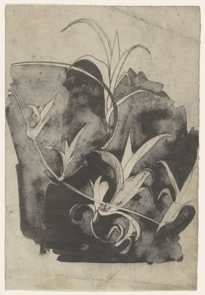 Zweig mit jungen Trieben von Carel Adolph Lion Cachet