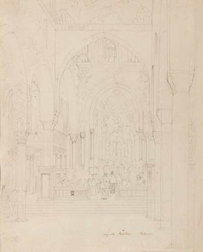Sizilien: Cappella Palatina, Palermo, ca. 1850 von Carl Friedrich Heinrich Werner