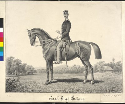 Reiterporträt Carl Graf Gruenne von Carl Goebel
