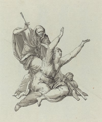 Der Tod verfolgt eine Frau von Carl Gotthard Langhans