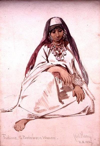 Fadine, eine Beduinenfrau von Carl Haag
