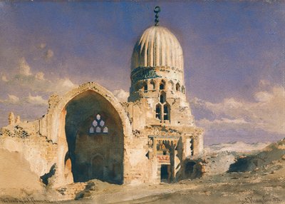 Das Grab von Sit Chavann, 1874 von Carl Haag