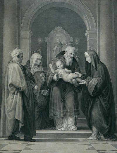 Die Darbringung im Tempel von Carl Heinrich Rahl