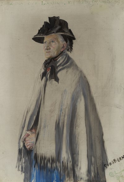 Porträt der Mutter des Künstlers von Carl Larsson