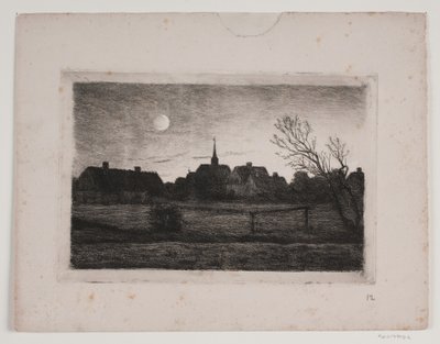 Hornbæk Kirche, Sommerabend von Carl Locher