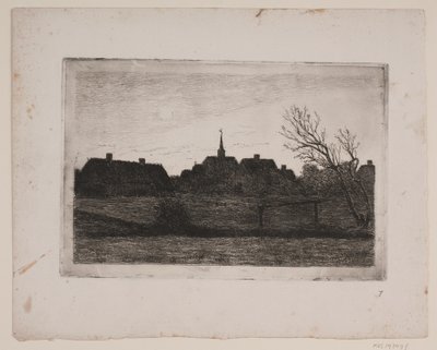 Hornbæk Kirche, Sommerabend von Carl Locher