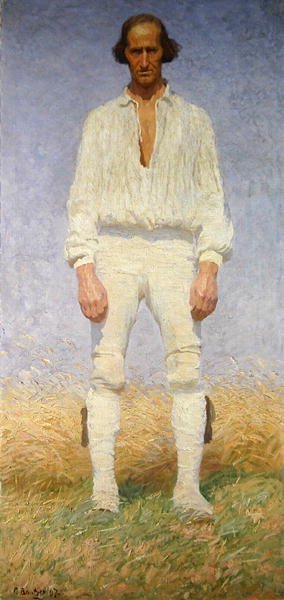 Ein hessischer Erntearbeiter von Carl Ludwig Noah Bantzer