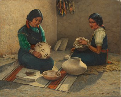 Hopi-Töpfermaler von Carl Moon
