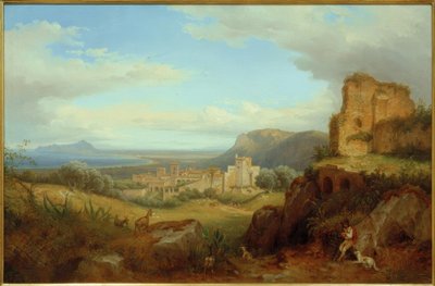 Blick auf Terracina von Carl Morgenstern