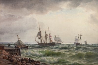 Schiffe an Land nach einem Regenschauer von Carl Neumann