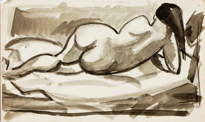Liegender weiblicher Akt von Carl Newman