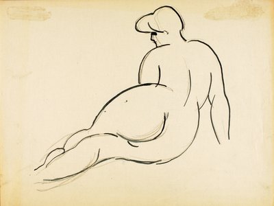 Liegender Akt, Rückansicht von Carl Newman