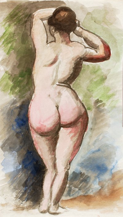Stehende weibliche Akt von Carl Newman