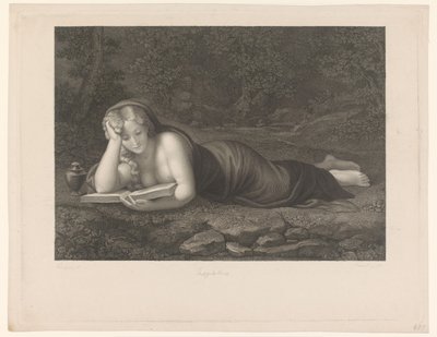Lesende Maria Magdalena von Carl Rahl