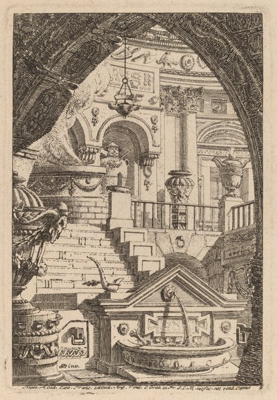 Fantasie eines antiken Tempels von Carl Schütz