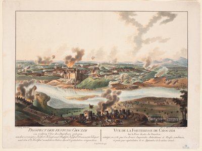 Die Belagerung von Khotyn im Jahr 1788, 1788 von Carl Schuetz