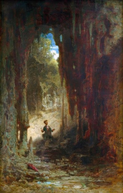 Der Mineraloge in der Grotte von Carl Spitzweg