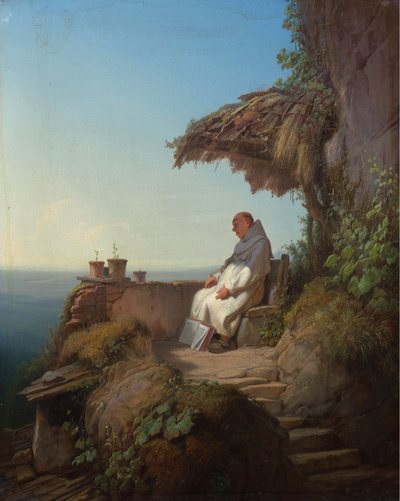 Der eingeschlafene Einsiedler von Carl Spitzweg