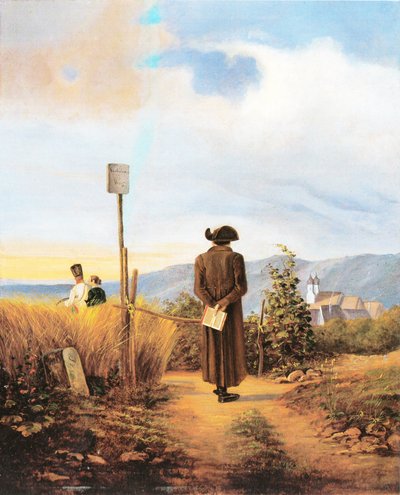 Der verbotene Weg von Carl Spitzweg