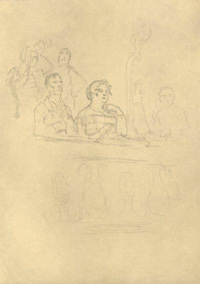 In der Loge, Mitte-späte 19. Jahrhundert, ca. 1924 von Carl Spitzweg