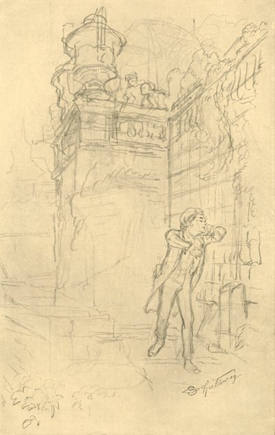 Malvolios Enkel (Mitte-Ende 19. Jahrhundert, ca. 1924) von Carl Spitzweg
