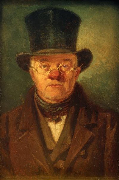 Mann mit Zylinderhut von Carl Spitzweg