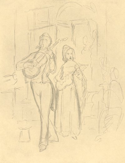 Straßensänger von Carl Spitzweg