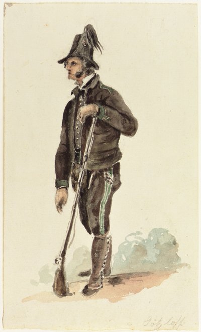 Italienischer Jäger, 1830 von Carl Wilhelm Goetzloff