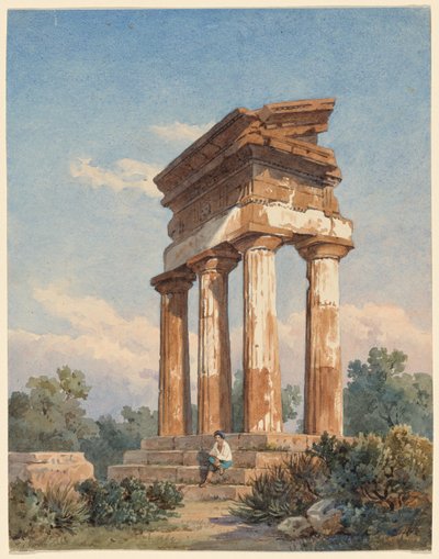 Eine Tempelruine in Agrigent von Carl Wilhelm Götzloff