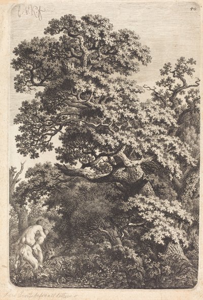 Satyr und Nymphe in einem Sumpf von Carl Wilhelm Kolbe