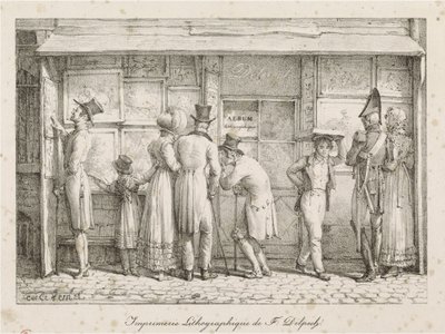 Lithographische Druckerei von F. Delpech von Carle Vernet