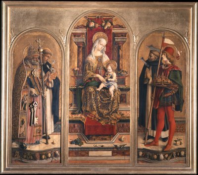 Camerino Triptychon (Triptychon des Heiligen Domenico) von Carlo Crivelli