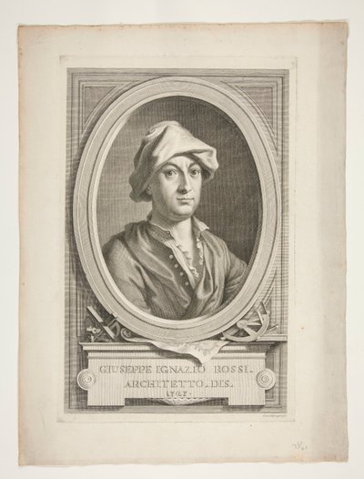 Porträt von Giuseppe Ignazio Rossi von Carlo Gregori