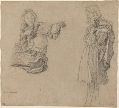 Zwei Männer in aufwendigen Kostümen von Carlo Maratta
