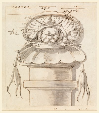 Architektonisches Ornament von Carlo Marchionni