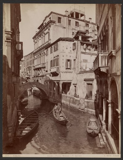 Kanal und Widmann Palazzo bei St. Canciano von Carlo Naya