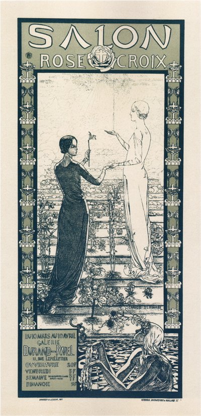 Ausstellung der Rose & Cross Society von Carlos Schwabe