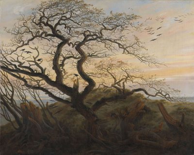 Der Baum der Krähen von Caspar David Friedrich