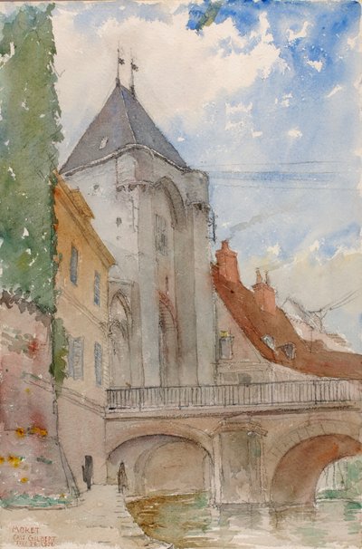 Brücke bei Moret, Frankreich, 1928 von Cass Gilbert