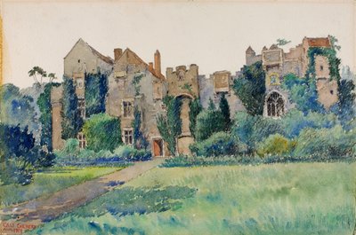 Compton Castle, Devonshire, England, 1928 von Cass Gilbert