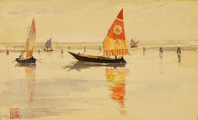 Segelboote Venedig, 1898 von Cass Gilbert