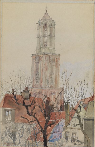 Turm der Kathedrale von Utrecht, Holland von Cass Gilbert