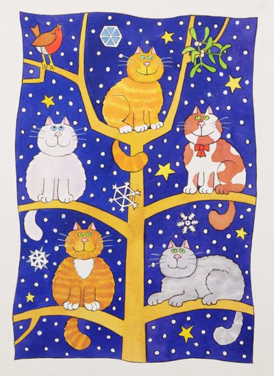 Fünf Weihnachtskatzen von Cathy Baxter