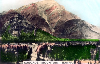 Cascade Mountain, Banff, Alberta, Kanada, ca. 1920er Jahre von Cavenders Ltd