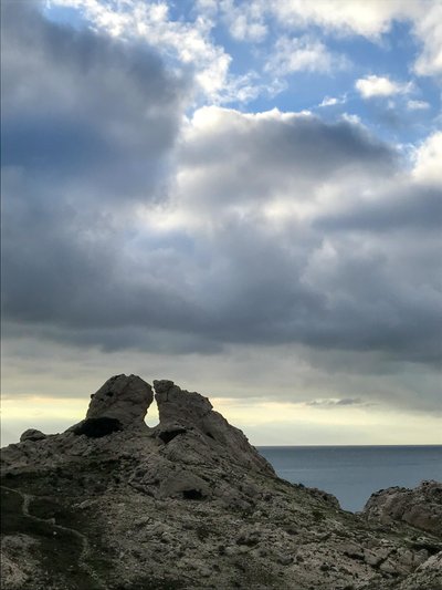 Landschaft - Himmel und Meer von Cécile Jamet